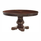 Deryn Park Cherry Extendable Round/Oval Dining Table from Homelegance - Luna Furniture