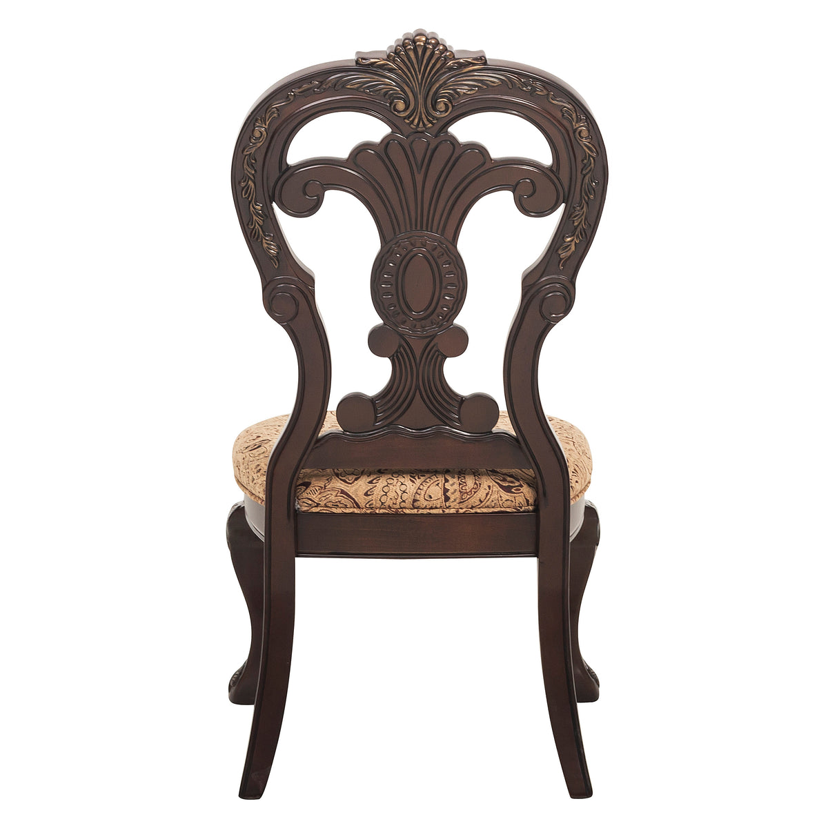 Deryn Park Cherry 4-Piece Queen Poster Bedroom Set (Queen Bed, Nightstand, Dresser, Mirror) from Homelegance - Luna Furniture