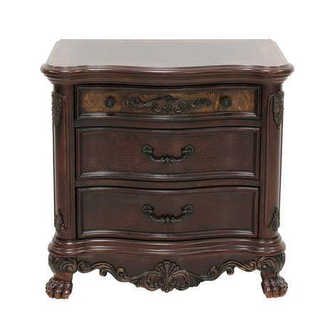 Deryn Park Cherry Nightstand from Homelegance - Luna Furniture