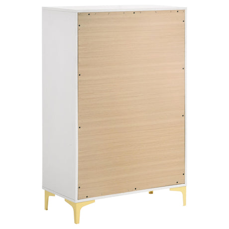 Kendall White 5-Piece Eastern King Bedroom Set from Coaster - Luna Furniture