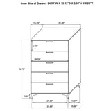 Kendall White 5-Piece Eastern King Bedroom Set from Coaster - Luna Furniture