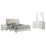 Kendall White 4-Piece Queen Bedroom Set from Coaster - Luna Furniture