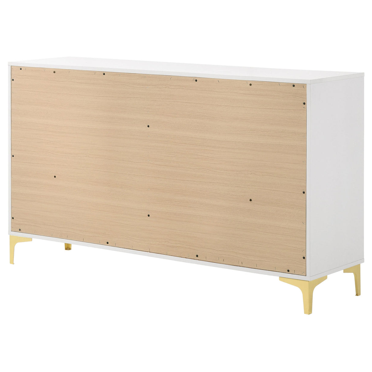 Kendall White 6-Drawer Dresser from Coaster - Luna Furniture
