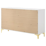 Kendall White 6-Drawer Dresser from Coaster - Luna Furniture