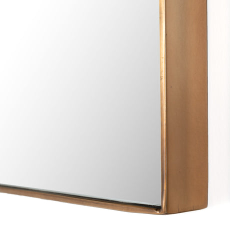 Georgina Small Mirror in Polished Brass from Four Hands - Luna Furniture