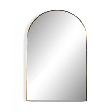 Georgina Small Mirror in Polished Brass from Four Hands - Luna Furniture