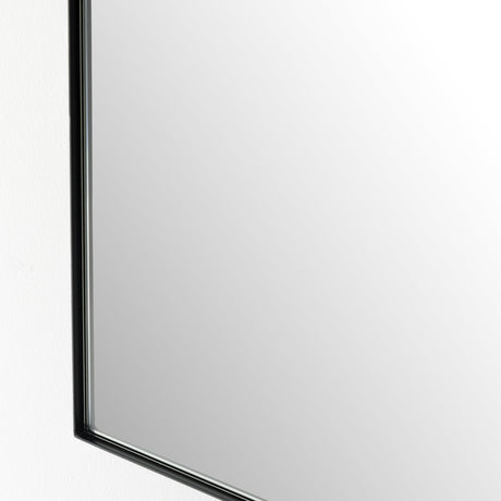Georgina Small Mirror in Iron Matte Black from Four Hands - Luna Furniture