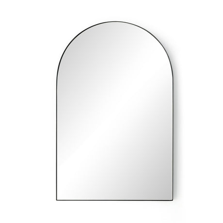 Georgina Small Mirror in Iron Matte Black from Four Hands - Luna Furniture