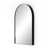 Georgina Small Mirror in Iron Matte Black from Four Hands - Luna Furniture