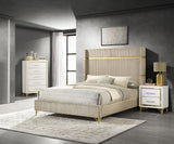 Lucia 3-piece Queen Bedroom Set Beige and White from Coaster - Luna Furniture