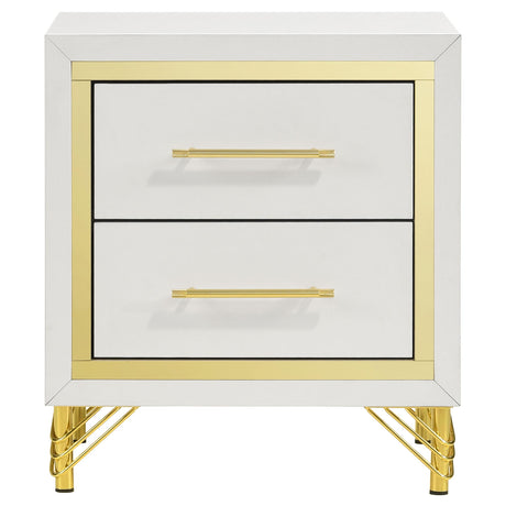 Lucia Beige and White 3-Piece Queen Bedroom Set from Coaster - Luna Furniture