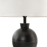 Kelita Table Lamp in Textured Black Aluminum from Four Hands - Luna Furniture