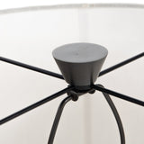 Kelita Table Lamp in Textured Black Aluminum from Four Hands - Luna Furniture