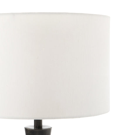 Kelita Table Lamp in Textured Black Aluminum from Four Hands - Luna Furniture