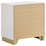 Caraway White and Gray 4-Piece Eastern King Bedroom Set with LED Headboard from Coaster - Luna Furniture