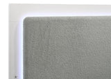Caraway White and Gray 4-Piece Eastern King Bedroom Set with LED Headboard from Coaster - Luna Furniture