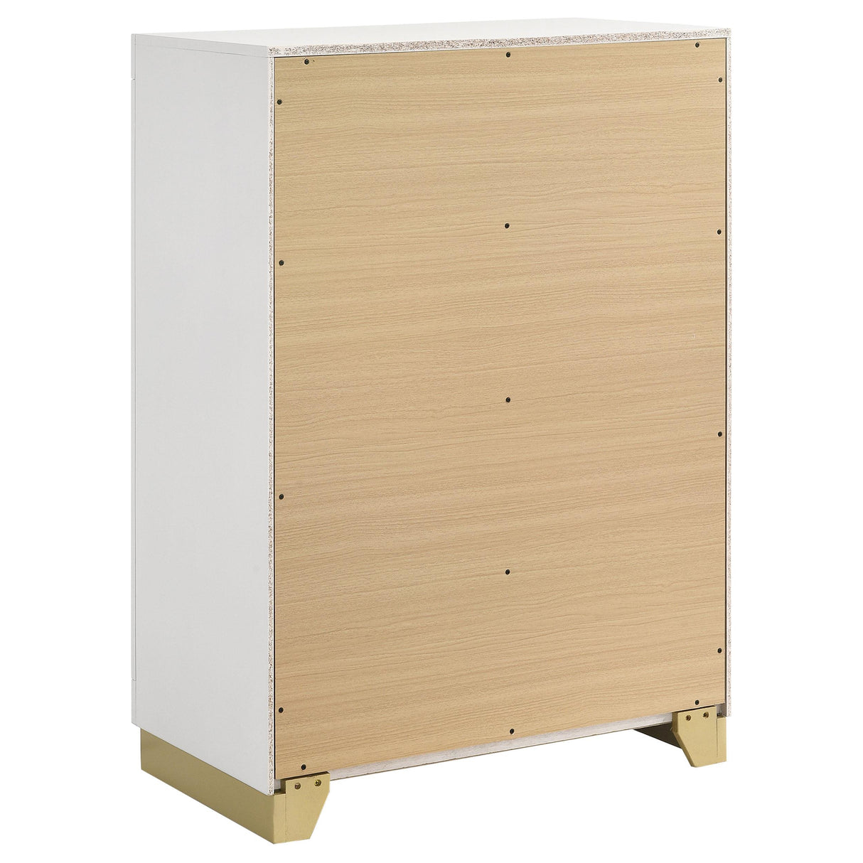 Caraway White and Gray 5-Piece Eastern King Bedroom Set with LED Headboard from Coaster - Luna Furniture