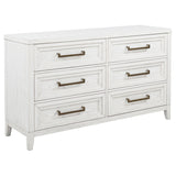 Marielle Distressed White 5-Piece Eastern King Bedroom Set from Coaster - Luna Furniture
