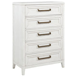 Marielle Distressed White 5-Piece Eastern King Bedroom Set from Coaster - Luna Furniture