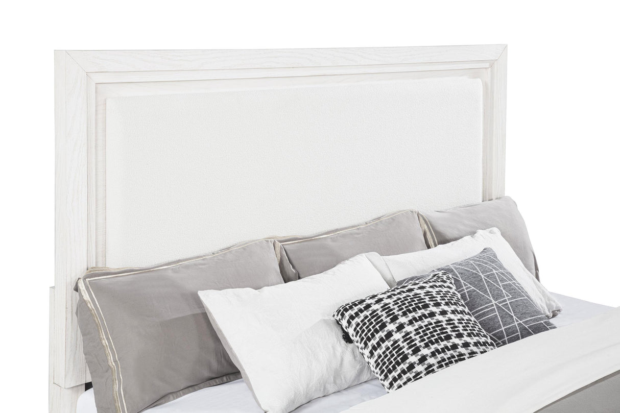 Marielle Distressed White 5-Piece Eastern King Bedroom Set from Coaster - Luna Furniture