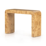 Jenson Console Table in Natural Poplar Burl Veneer from Four Hands - Luna Furniture