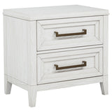 Marielle Distressed White 2-Drawer Nightstand from Coaster - Luna Furniture