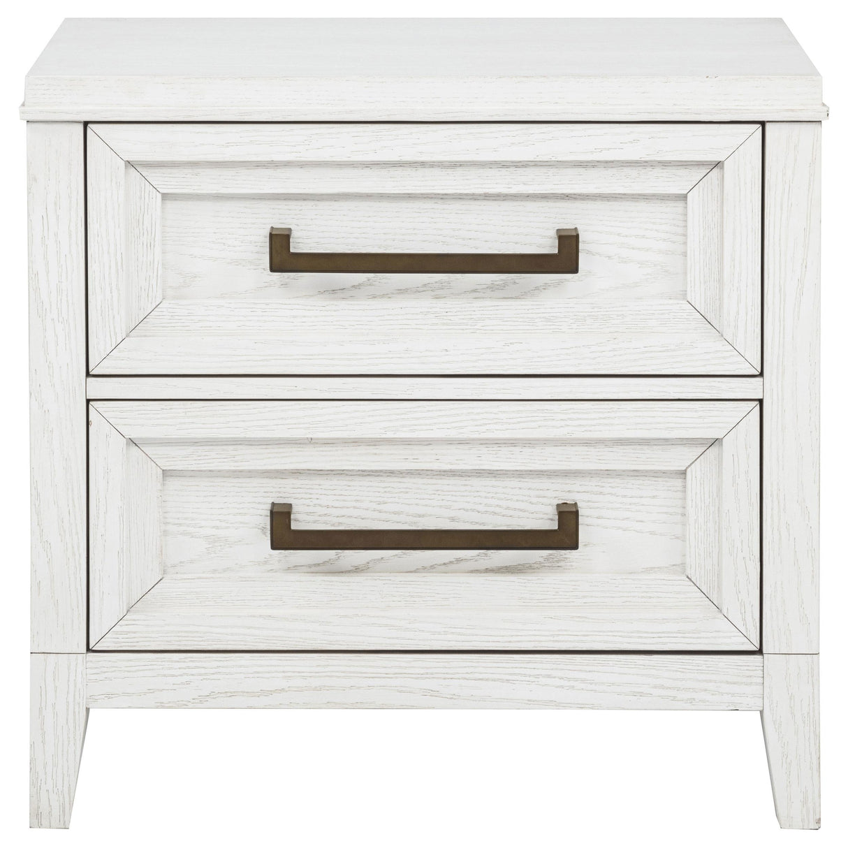 Marielle Distressed White 2-Drawer Nightstand from Coaster - Luna Furniture
