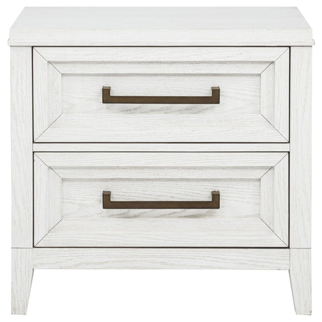 Marielle Distressed White 2-Drawer Nightstand from Coaster - Luna Furniture