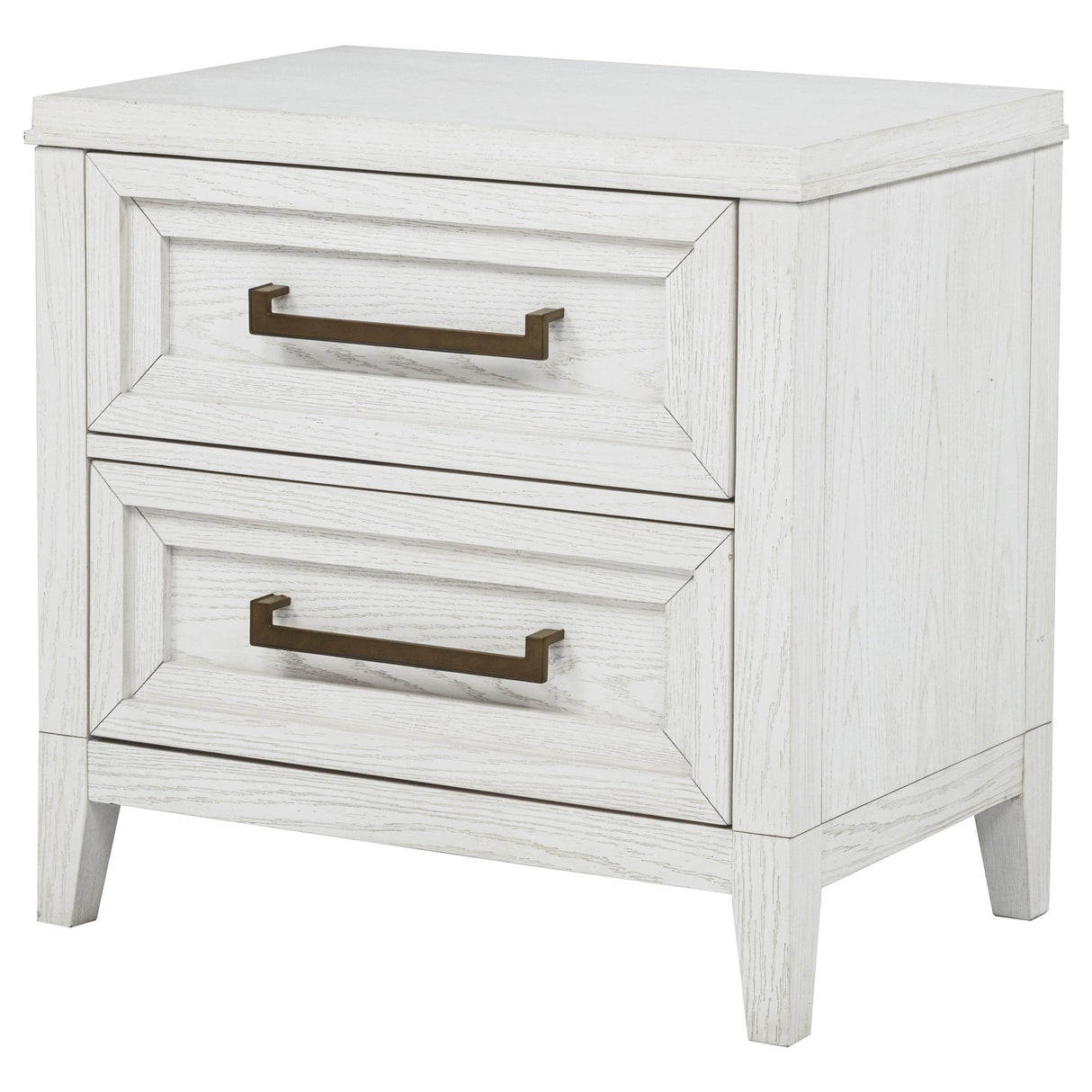 Marielle Distressed White 2-Drawer Nightstand from Coaster - Luna Furniture