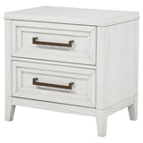 Marielle Distressed White 2-Drawer Nightstand from Coaster - Luna Furniture