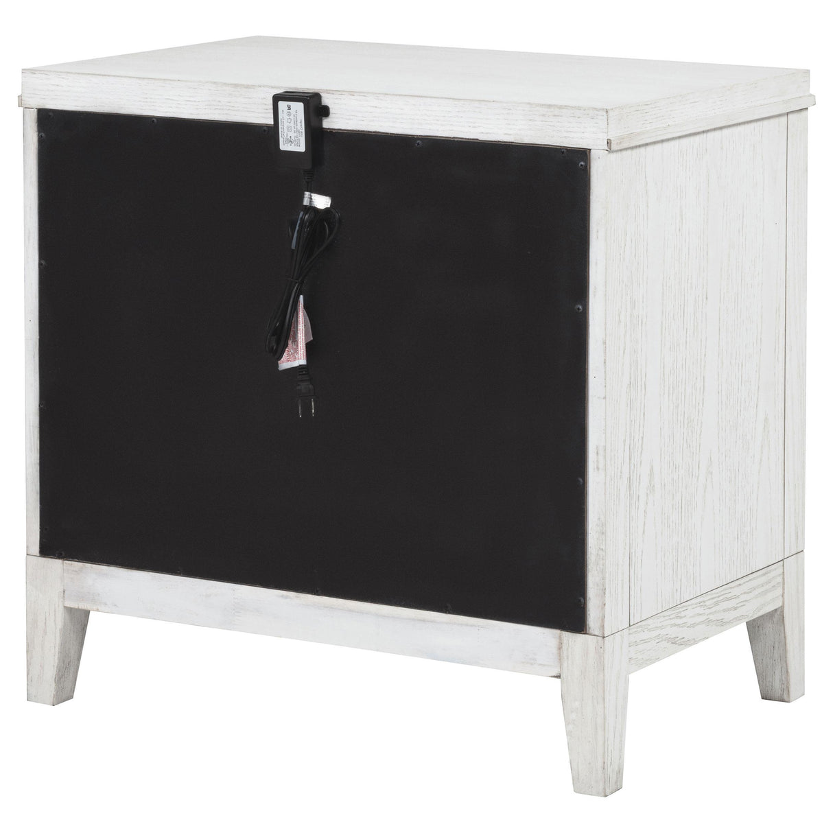 Marielle Distressed White 2-Drawer Nightstand from Coaster - Luna Furniture