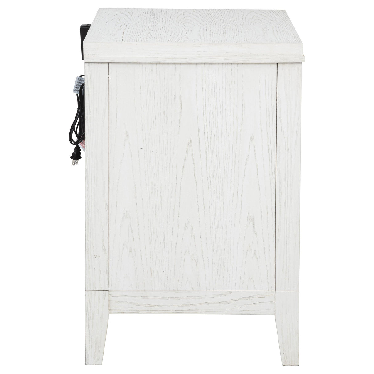 Marielle Distressed White 2-Drawer Nightstand from Coaster - Luna Furniture