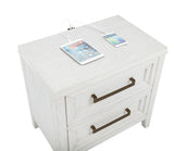 Marielle Distressed White 2-Drawer Nightstand from Coaster - Luna Furniture