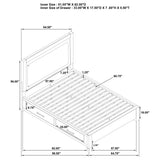 Kenora Barley Brown 56-inch Queen LED Storage Bed from Coaster - Luna Furniture