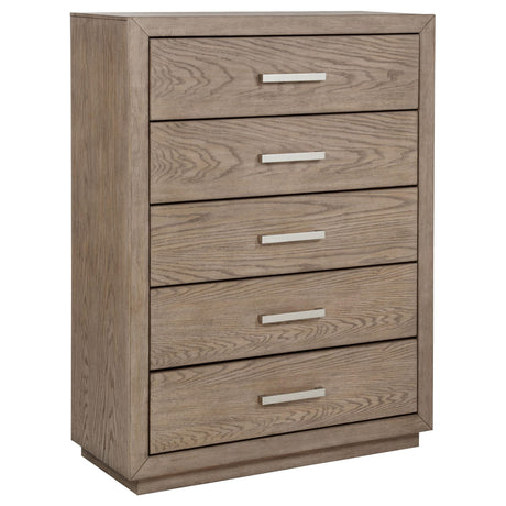 Kenora Barley Brown 5-Piece Eastern King Bedroom Set from Coaster - Luna Furniture