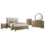 Granada Natural Pine 5-Piece Eastern King Bedroom Set from Coaster - Luna Furniture