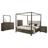 Gran Park Dark Cocoa 5-Piece Eastern King Bedroom Set from Coaster - Luna Furniture