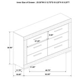 Ives White High Gloss 4-Piece Eastern King Bedroom Set from Coaster - Luna Furniture
