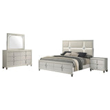 Olivia Pearl White 4-Piece Queen Bedroom Set from Coaster - Luna Furniture