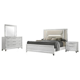 Marmore White 4-Piece Eastern King Bedroom Set from Coaster - Luna Furniture