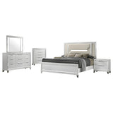 Marmore White 5-Piece Queen Bedroom Set from Coaster - Luna Furniture