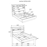 Fenwick Gray Oak 5-Piece Queen Bedroom Set from Coaster - Luna Furniture