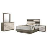Fenwick Gray Oak 4-Piece Queen Bedroom Set from Coaster - Luna Furniture