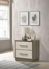 Fenwick Gray Oak 2-Drawer Nightstand from Coaster - Luna Furniture