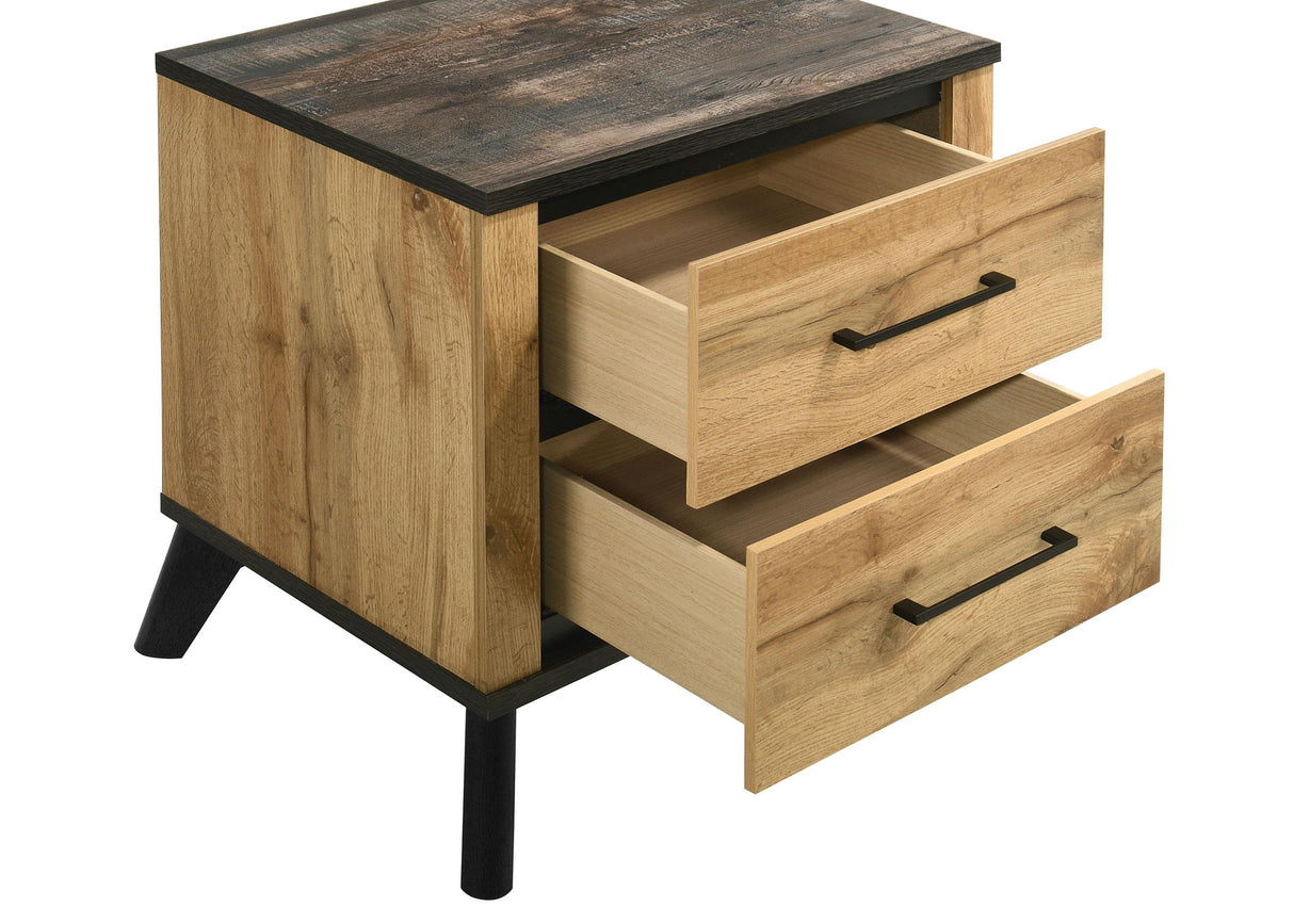 Kaywood Natural Pine 4-Piece Eastern King Bedroom Set from Coaster - Luna Furniture