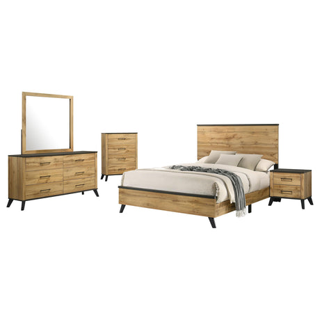 Kaywood Natural Pine 5-Piece Full Bedroom Set from Coaster - Luna Furniture