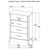 Kaywood Natural Pine 5-Piece Full Bedroom Set from Coaster - Luna Furniture