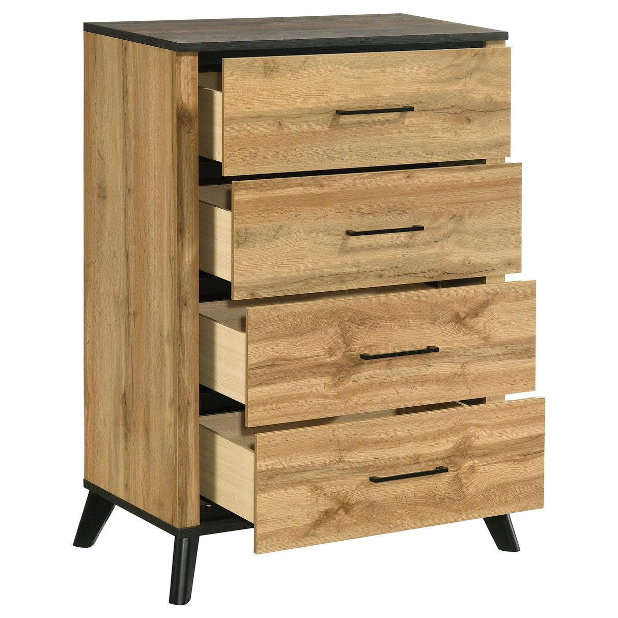 Kaywood Natural Pine 4-Drawer Bedroom Chest from Coaster - Luna Furniture