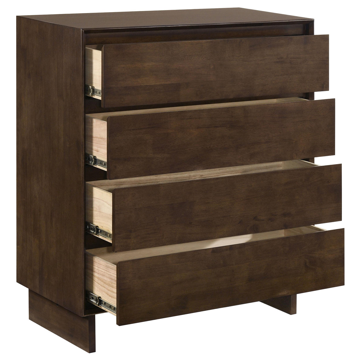 Glenwood Warm Brown 4-Drawer Chest from Coaster - Luna Furniture