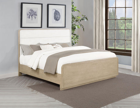 Ladera Light Elm Eastern King Panel Bed from Coaster - Luna Furniture